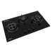 Whirlpool GWG7830LS (LPG) 3-Burner Tempered Glass Gas Hob